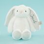 Personalised White Bunny Soft Toy, thumbnail 5 of 6