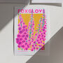 Foxglove Flower Risograph Print, thumbnail 4 of 4