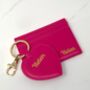 Personalised Card Holder And/Or Heart Keyring, thumbnail 1 of 9