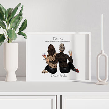 Personalised Mother Daughter Unframed Print, 2 of 9