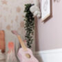 Personalised Pastel Pink Starry Toy Guitar, thumbnail 3 of 4