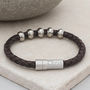 Men's Personalised Bead Detail Bracelet, thumbnail 2 of 6