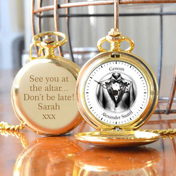Personalised Pocket Watch For The Groom, 4 of 4