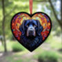 Newfoundland Stained Glass Effect Heart Suncatcher, thumbnail 5 of 5