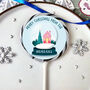 Personalised Family Merry Christmas Snowglobe Lollipop, thumbnail 1 of 3