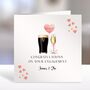 Personalised Engagement Card Stout And Champagne, thumbnail 1 of 2