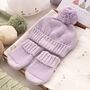 Personalised Big Bobble Knitted Baby Hat, thumbnail 7 of 12