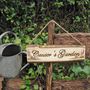 Woodland Wood Signs With Hand Painted Flowers, thumbnail 1 of 4