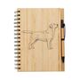 Personalised Labrador Silhouette Engraved Notebook, thumbnail 2 of 3