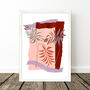 Palm Leaf Abstract Collage Art Print, thumbnail 5 of 8