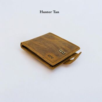 Personalised Handmade Leather Wallet For Christmas Gift, 8 of 12