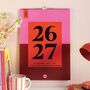 2026 2027 A3 Family Wall Calendar | Academic Year | Bold Block, thumbnail 1 of 7