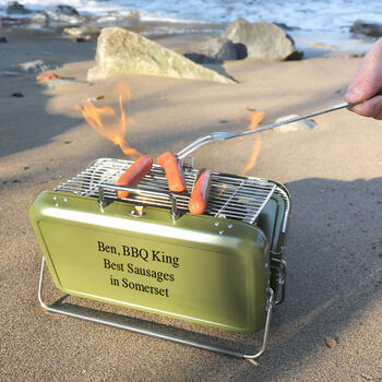 Personalised Portable Briefcase Barbecue, 4 of 10