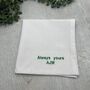 Personalised Handkerchief Wedding Gift Handmade, thumbnail 3 of 3