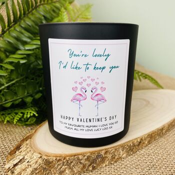 Personalised 'You're Lovely' Valentines Candle Gift, 2 of 11