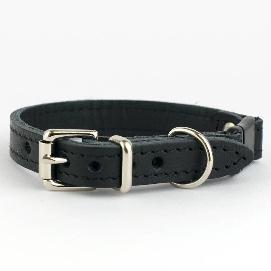 leather cat collar with swarovski crystals by petiquette collars ...