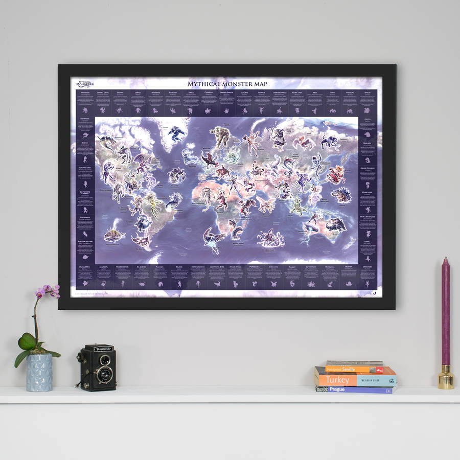 Mythical Monster Glow World Map, 1 of 7