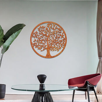 Handmade Metal Tree Of Life Wall Art For Modern Home Decor, 7 of 11