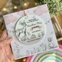 New Baby Pink Woodland Personalised Keepsake Card, thumbnail 1 of 3