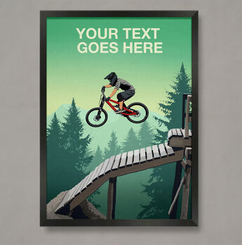 Personalised Mountain Bike Print, 2 of 7