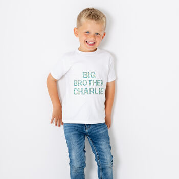 Personalised Big Sister / Brother, Little Sister / Brother Sibling Matching Set Floral, 4 of 10