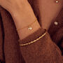 9ct Gold Double Heart Charm Bracelet, thumbnail 6 of 9