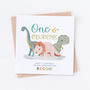 Happy 1st Birthday Dinosaurs Card, thumbnail 3 of 4