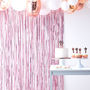 Matte Pink Fringe Curtain Party Decoration, thumbnail 1 of 3