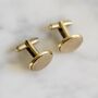 Secret Message Solid Bronze Or Copper Cufflinks, thumbnail 9 of 10