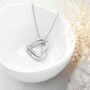 Personalised Entwined Hearts Necklace, thumbnail 3 of 10