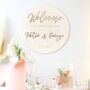 Personalised Large Wooden Welcome Sign, thumbnail 2 of 4