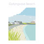 Gyllangvase Beach Falmouth Cornwall Travel Print, thumbnail 4 of 6