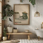 Japanese Frog Bathroom Print | Wash Your Hands Wall Art, thumbnail 1 of 6
