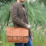 Vegetable Tanned Genuine Leather Laptop Bag, thumbnail 12 of 12
