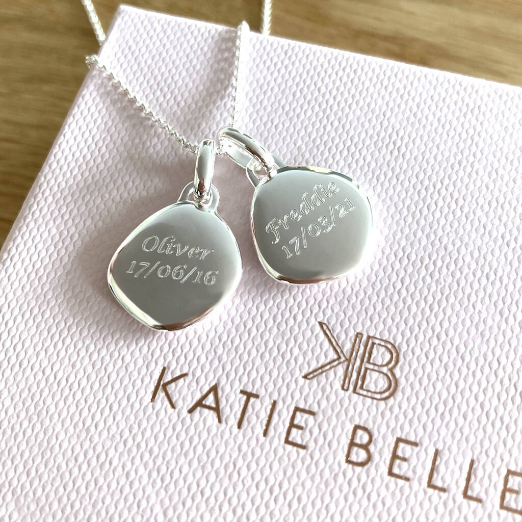 Personalised Sterling Silver Date Necklace By Katie Belle