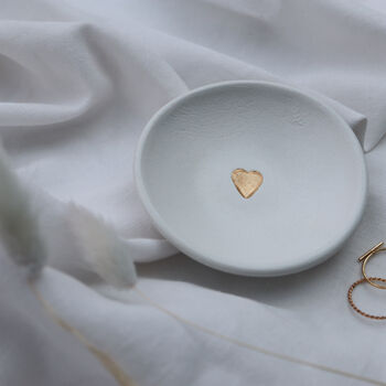 Single Gold Heart Trinket Dish, 3 of 3