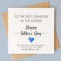Personalised Father's Day Card For Dad / Grandad, thumbnail 3 of 6