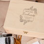 Personalised Anniversary Wooden Keepsake Box, thumbnail 1 of 5