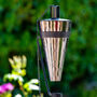 Gemma Outdoor Garden Torch Metallic Black, thumbnail 3 of 8