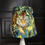 Velvet Tiger Cone Lampshade, thumbnail 1 of 2