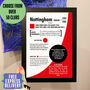 Personalised Print 30th Birthday Gift For Football Fans, thumbnail 1 of 6