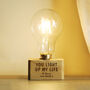 You Light Up My Life Light Bulb Decoration Gift, thumbnail 4 of 5