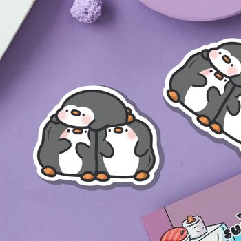 Three Penguins Vinyl Sticker, 3 of 5
