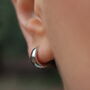 Huggie Hoop Earrings Sterling Silver Everyday Jewellery, thumbnail 1 of 5