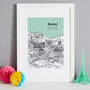 Personalised Exeter Print, thumbnail 7 of 10