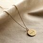 Personalised Hammered Disc Name Necklace, thumbnail 5 of 7