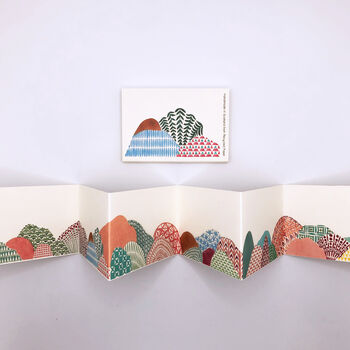 Mini Paper Concertina Hills Decoration, 3 of 8