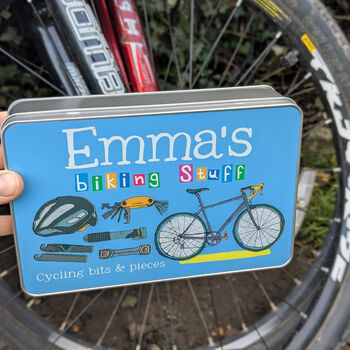 Personalised Cycling Metal Tin, 7 of 7