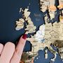 X X L Personalised Wooden And Mirror World Map Wall Art, thumbnail 6 of 9