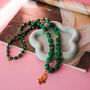 Emerald Green Beaded Necklace, thumbnail 1 of 4